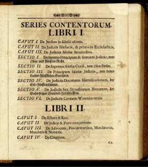 Series contentorum.
