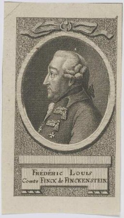 Bildnis des Frédéric Louis Comte Finck de Finckenstein