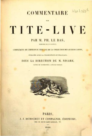 Commentaire sur Tite-Live
