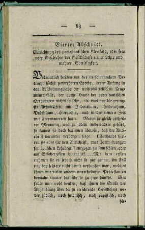 Vierter Abschnitt. - Sechster Abschnitt.