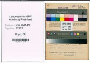 Entnazifizierung Elli Kopp, geb. 09.01.1902 (Verwalterin)