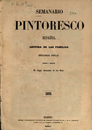 Semanario pintoresco español. 1855