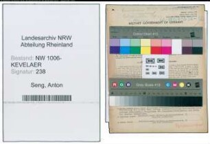 Entnazifizierung Anton Seng , geb. 13.11.1887 (Verw.Beamter)