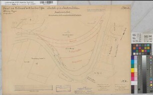 Ems Kanalisierung Blatt 8 Strecke Haren Herstellung des Durchstichs in der Gem. Haren Grunderwerbskarte 1891 1 : 2000 48 x 69 kol. Zeichnung A. Franke, Wasserbauinspektor Wasser- und Schiffahrtsdirektion Münster