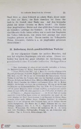 II. Befleckung durch geschlechtlichen Verkehr