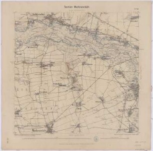 Section Markranstädt aus: Topographische Karte (Äquidistantenkarte) Sachsen