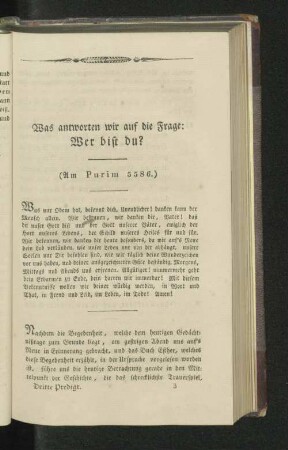 Was antworten wir die Frage: Wer bist Du?