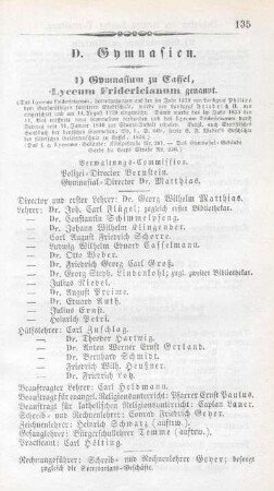 D. Gymnasien.