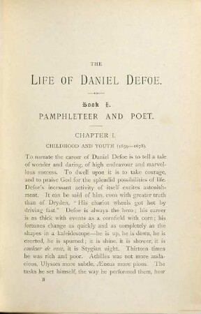 The life of Daniel Defoe