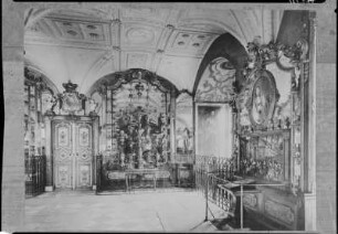Pretiosensaal im Grünen Gewölbe : Dresden, Residenzschloss, Inneres, Westflügel, Grünes Gewölbe, Pretiosensaal, Südwestecke
