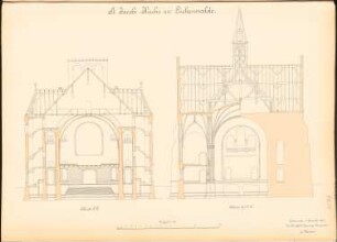 St. Jacobikirche, Luckenwalde: 2 Schnitte 1:100