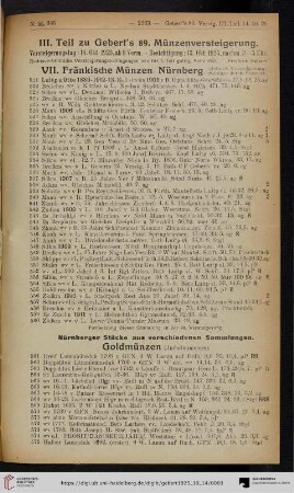 Versteigerungstag: 14. Okt. 1925 (Katalog Nr. 89,3)