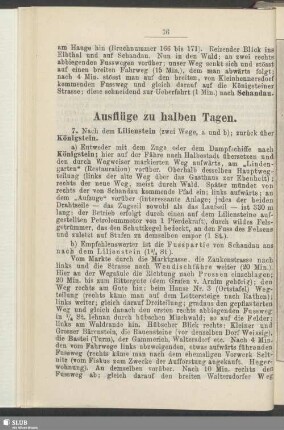 Ausflüge zu halben Tagen