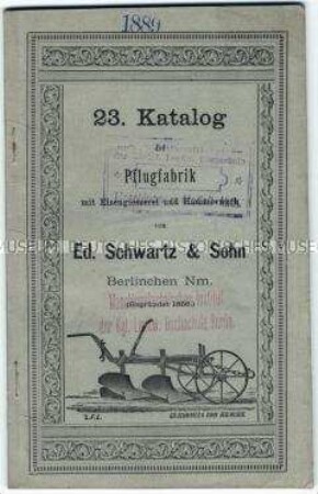 Katalog Nr. 23 mit Preisliste über Bodenbearbeitungsgeräte