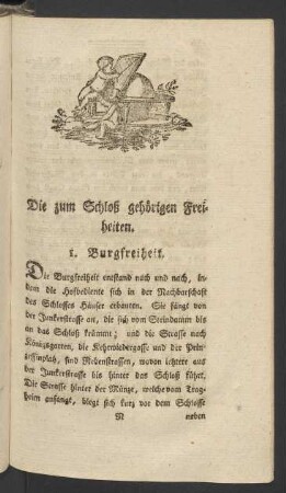 Die zum Schloß gehörigen Freiheiten