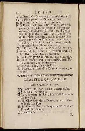 Chapitre Quinzieme