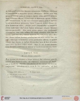 Caput VIII: De aris deorum ordinandis