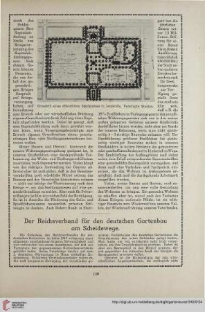31: Der Reichsverband für den deutschen Gartenbau am Scheidewege