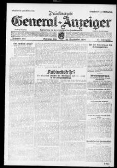 Duisburger General-Anzeiger. 1914-1935