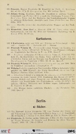 a) Bücher (Nr. 343-366a)
