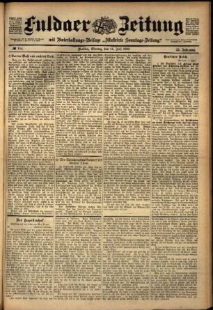Ausgabe vom Montag, den 11. Juli 1898.