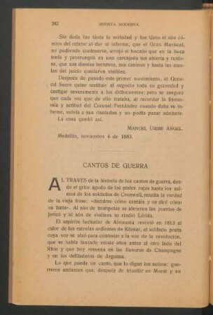 Cantos de guerra