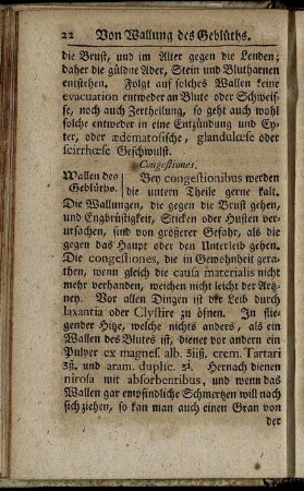 Wallen des Geblüths.