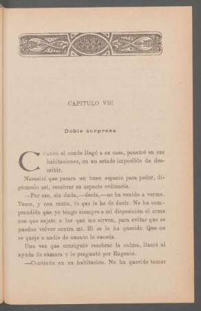 Capítulo VIII - Doble sorpresa