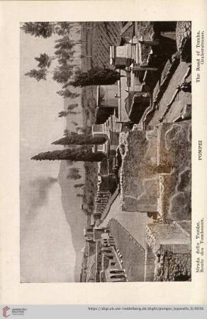 Pompei – Strada delle Tombe. – Route des Tombeaux. – The Road of Tombs. – Graberstrasse.