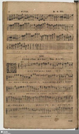 XIV. Laudate Dominum de caelis [Anfang]