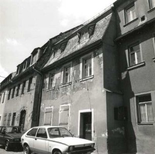 Oederan, Enge Gasse 27. Wohnhaus (um 1800). Straßenansicht
