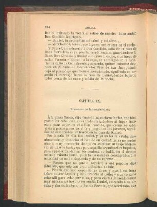 Capítulo IX. - Promesas de la imaginación.