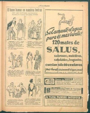 El buen humor en nuestros teatros [Caricaturas] : (De los últimos estrenos)