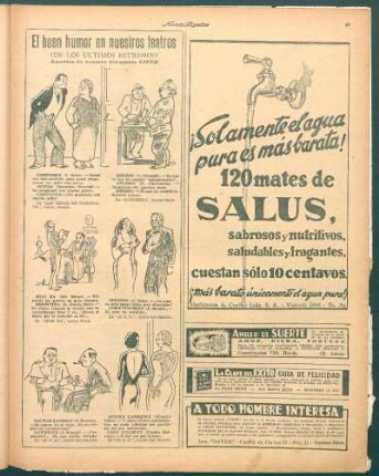 El buen humor en nuestros teatros [Caricaturas] : (De los últimos estrenos)