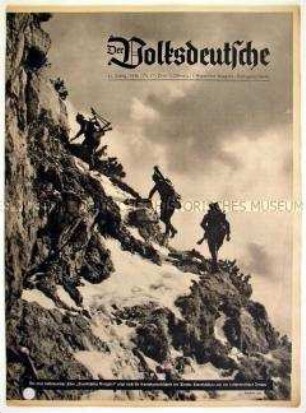Halbmonatszeitschrift "Der Volksdeutsche" u.a. zum Film "Standschütze Bruggler"