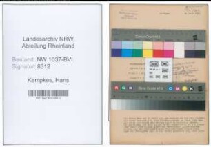 Entnazifizierung Hans Kempkes , geb. 02.03.1889 (Wirtschaftstreuhaender)