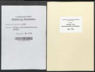 Amt Petershagen - Vogtei Windheim - Bauerschaft Ilse: Unterlagen der Revisionskommission