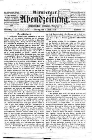 Nürnberger Abendzeitung : (Bayerischer General-Anzeiger). 1862, 7 - 12