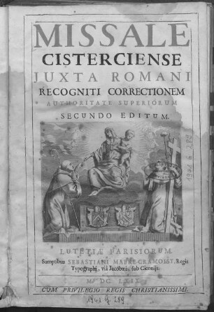 Missale Cisterciense : Juxta Romani Recogniti Correctionem