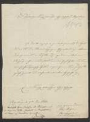 Verzichtserklärung von Friedrich Meyer gegenüber der Regensburgischen Botanischen Gesellschaft