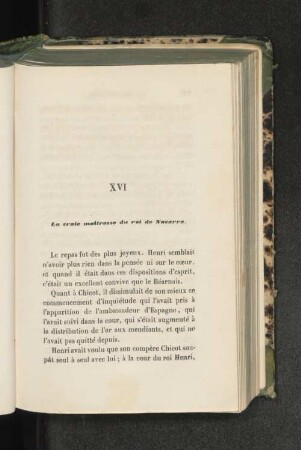XVI La vraie maitresse du roi de Navarre.