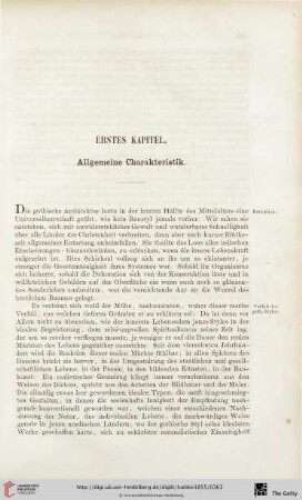 Erstes Kapitel: Allgemeine Charakteristik