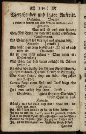 Vierzehender und letzter Auftritt.