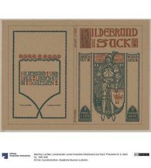 Landeshuter Leinen-Industrie Hildebrand und Sack. Preisliste Nr. 8