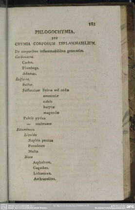 Philogochymia seu Chymia Corporum Inflammabilium