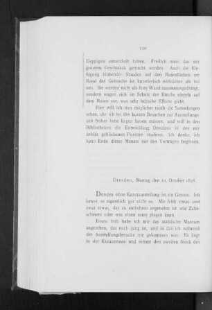 Dresden, Montag den 10. October 1898