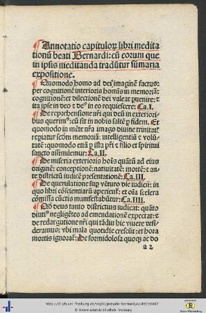 Annotatio capitulorum