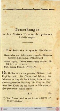 Bemerkungen zu dem fünften Hundert der getreuen Abbildungen