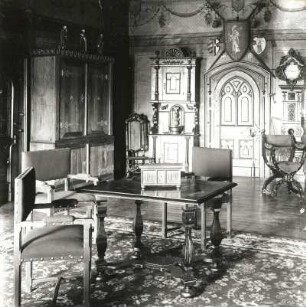 Gnandstein. Burg (12.-20. Jh.). "Gerichtslaube" (Erdgeschoss des Südflügels)