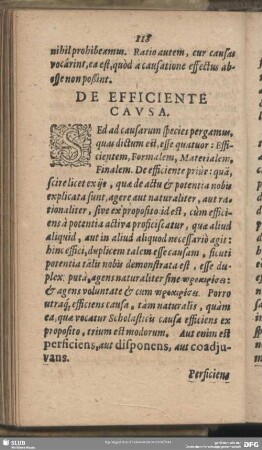 De Efficiente Causa